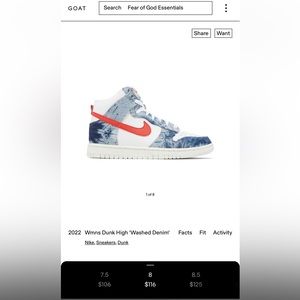 Nike. Size 8. Brand New w/Box.